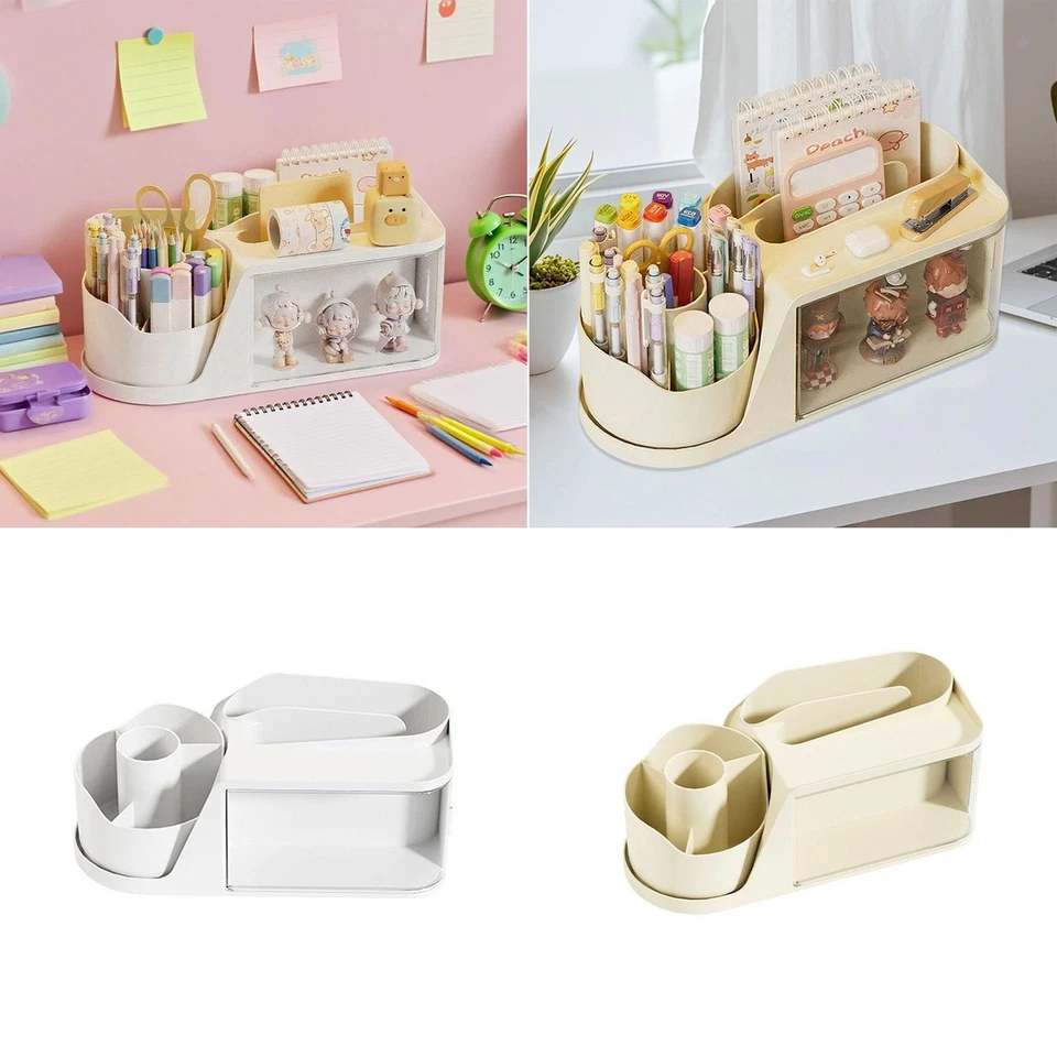 Desk Organizer 360° Rotation Jewelry Sorter Large Pencil Pen Holder Display Box - Image 1 of 1