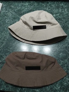 NEW - LOT FEAR OF GOD ESSENTIALS 2 BUCKET HATS SMOKE & WOOD MEN SIZE S/M - Picture 1 of 4