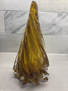 Verre Artisanal Gold Fleck Kunst Glas Weihnachtsbaum Pier 1 8’ - Bild 1 von 6