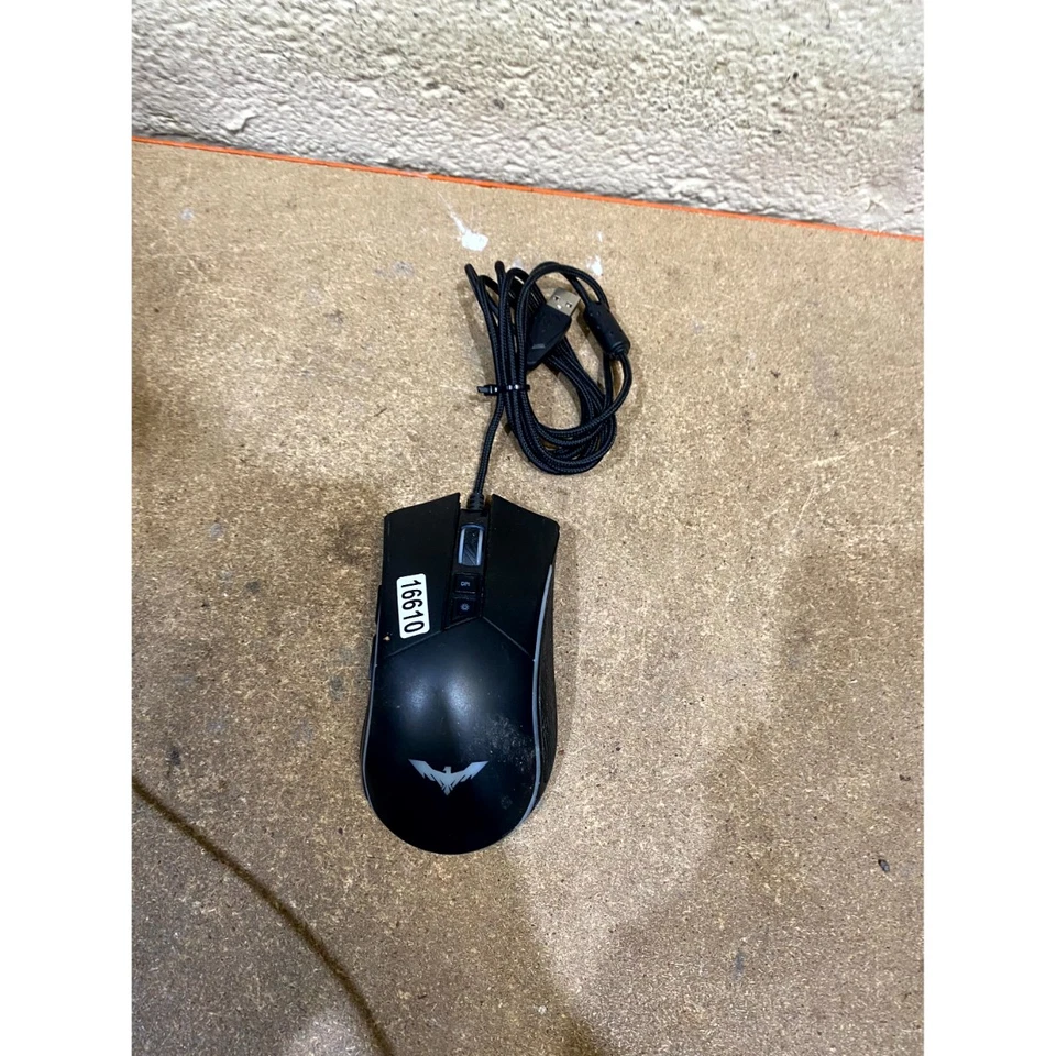 Havit Gaming Mouse Black Wired USB RGB Backlit Programmable Ergonomic 7-Buttons - Image 1 of 4