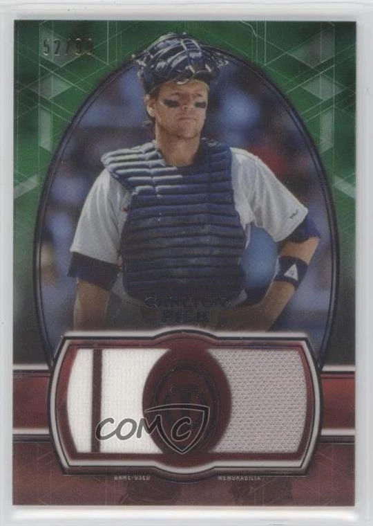 2019 Topps Tribute Single Player Dual Relics Green /99 Carlton Fisk #DR-CF HOF - Image 1 of 2