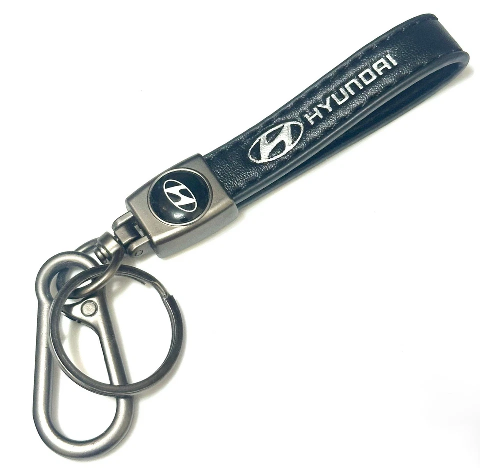 Genuine Leather Car Keychain for Hyundai  Accent Elantra Sonata - Image 1 of 1