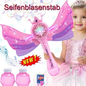 Prinzessin Seifenblasenstab Automatische Seifenblasenmaschine Licht Musik Fee - Bild 1 von 9
