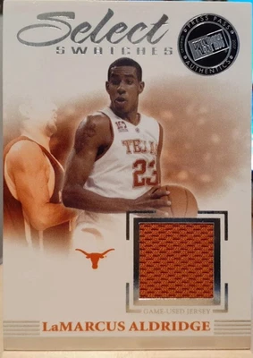LAMARCUS ALDRIDGE 2007 PASE DE PRENSA LEYENDAS MUESTRA SELECTA CAMISETA TEXAS JUEGO USADO Foto 1 de 2