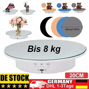 Elektrischer Drehteller Drehscheibe für 360° Produktfotos ABS Ø200mm bis 8 kg - Bild 1 von 14