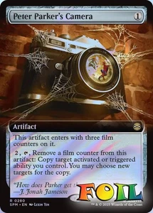Cámara de Peter Parker arte extendido 0280 Magic The Gathering Marvel's Spider-Man rara lámina nueva - Imagen 1 de 1