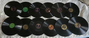 antiquarische Schellack-Plattensammlung (12 Platten) für Grammophon - Bild 1 von 16