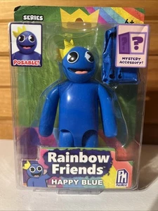 Rainbow Friends Happy Blue Posable Action Figure 5" Series 1 PhatMojo New - Picture 1 of 4