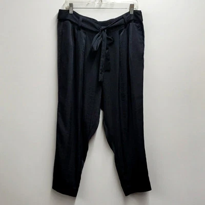 BCBGeneration Pleated Front Tapered Lightweight Black Pants Women's Size 12 - Image 1 of 4