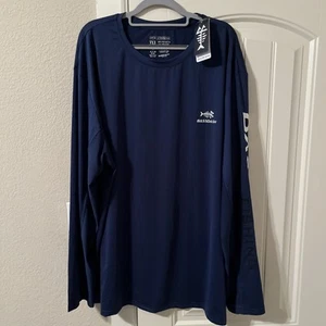 BASSDASH Men's Long Sleeve Performance Sun Protection Fishing T-Shirt Sz 3XL NEW - Picture 1 of 4