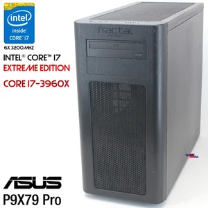Asus P9X79-Pro Intel Core I7 3960X Computer Pc 256Gb Ssd Ati Hd5670 Win 10/11 - Picture 1 of 7
