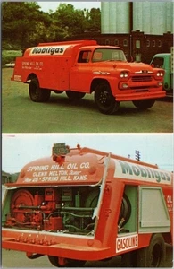 SPRING HILL, Kansas Advertising Postcard MOBILGAS Truck / SPRING HILL OIL CO. - Picture 1 of 2