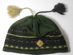 Vintage Schüßler Knitting Mills Tassel Wool Beanie Mütze Ski Fair Isle Iglu B47 - Bild 1 von 3