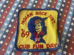 Vintage Indian Rock District Boy Scouts "Cub Fun Day" 1969 Patch ~ York PA BSA - Bild 1 von 2
