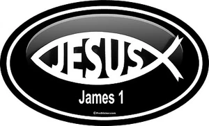 ProSticker 2224 (One) 3"x 5" Christian Art James 1 Decal Sticker - Picture 1 of 1