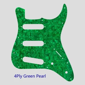 For US Fender Squier 3/4 Size Guitar Kids Mini Strat Pickguard, Green Pearl - Picture 1 of 1