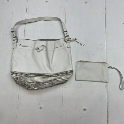 Cartera y billetera de cuero blanco Vince Camuto para mujer * Foto 1 de 4