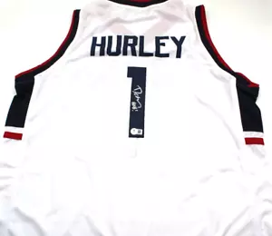 Dan Hurley UCONN Huskies Signed Custom White Jersey W/Beckett COA BR25896 - Picture 1 of 3