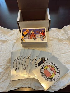 HOCKEY FREAKS - FULL BASIC 100 CARD SET PLUS 10 STICKERS 1992 ACTION CARDS -MINT - Picture 1 of 3