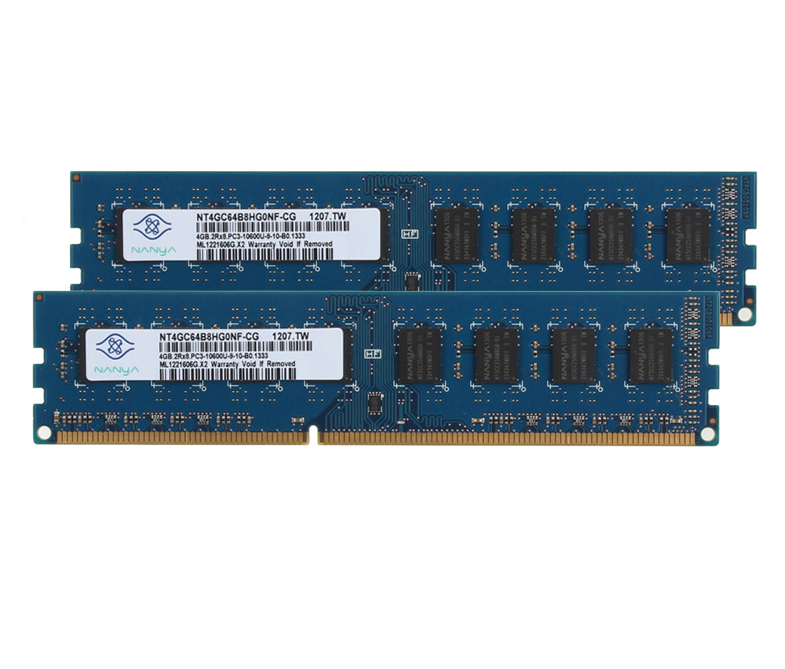 Nanya PC3-10600 (DDR3-1333) Bus Speed Computer RAM 8 GB