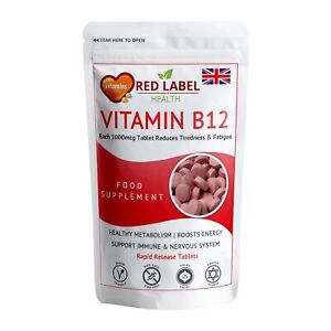 Vitamin B12 Methylcobalamin 1000mcg 400 Tablets High Strength Reduce Tiredness