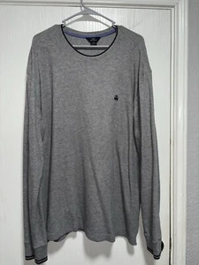 Suéter Brooks Brother 346 Para Hombre Grande Gris Algodón Manga Larga Raglán XXL - Imagen 1 de 4