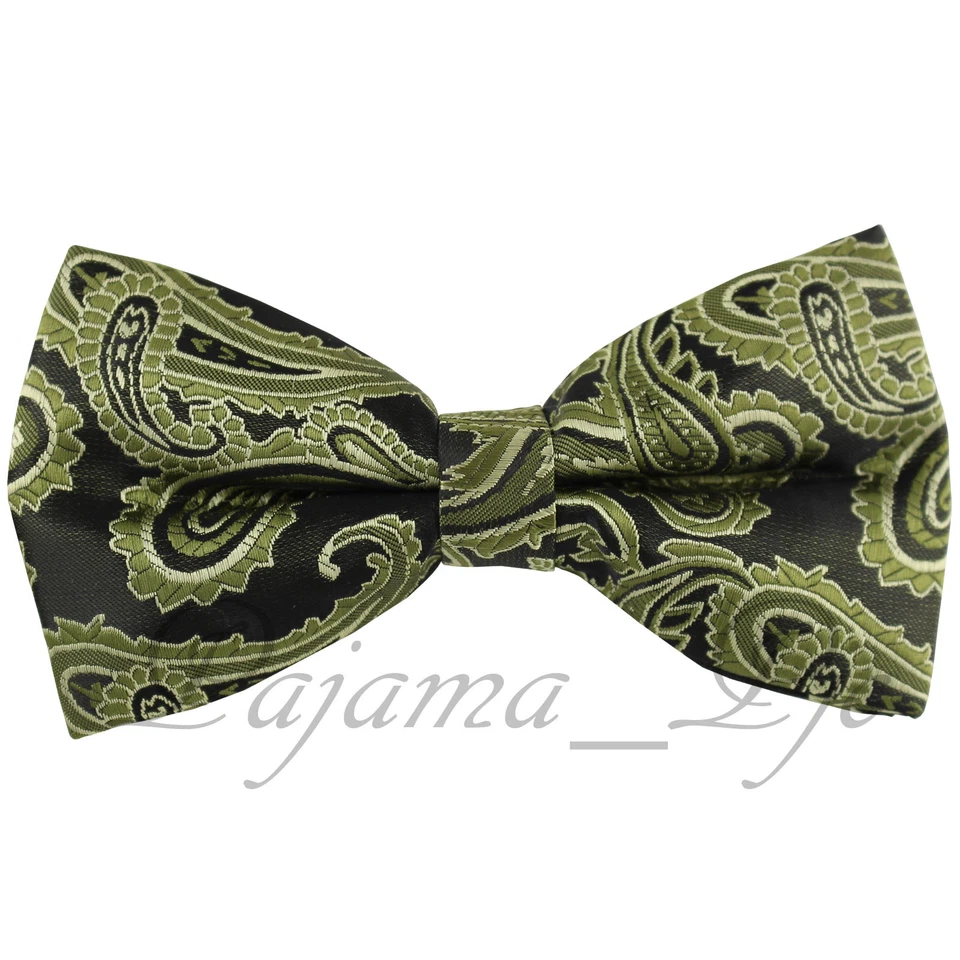 Pajarita Paisley Boda Fiesta Baile de graduación Negro Rosa Dorado Verde Aqua Azul Real Coral Foto 1 de 4