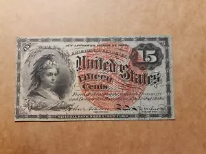 1863 15 CENTS FRACTIONAL CURRENCY 4th ISSUE F1269 - Picture 1 of 4