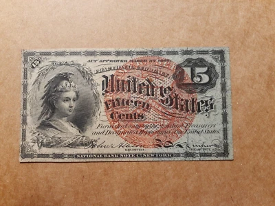1863   15 CENTS FRACTIONAL CURRENCY   4th ISSUE   F1269 - Image 1 of 4