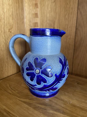 ancien pichet en gres d’alsace bleu - Photo 1/3