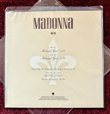 MADONNA INCREDIBLE  1984 SEALED LP LOGO MATERIAL GIRL PROMO RECORD LIKE A VIRGIN - Image 1 of 4