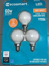 60-Watt Equiv G16.5 Globe Dimmable Frosted Glass Filament Vintage LED Soft White