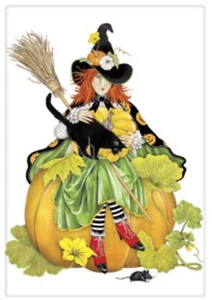 Sacco Farina Asciugapiatti Cucina Zucca Giardino Strega Maria Lago - Thompson Nuovo - Foto 1 di 1