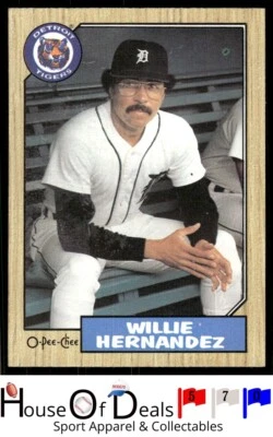 1987 O-Pee-Chee #339 Willie Hernandez Baseball Card - Image 1 of 2