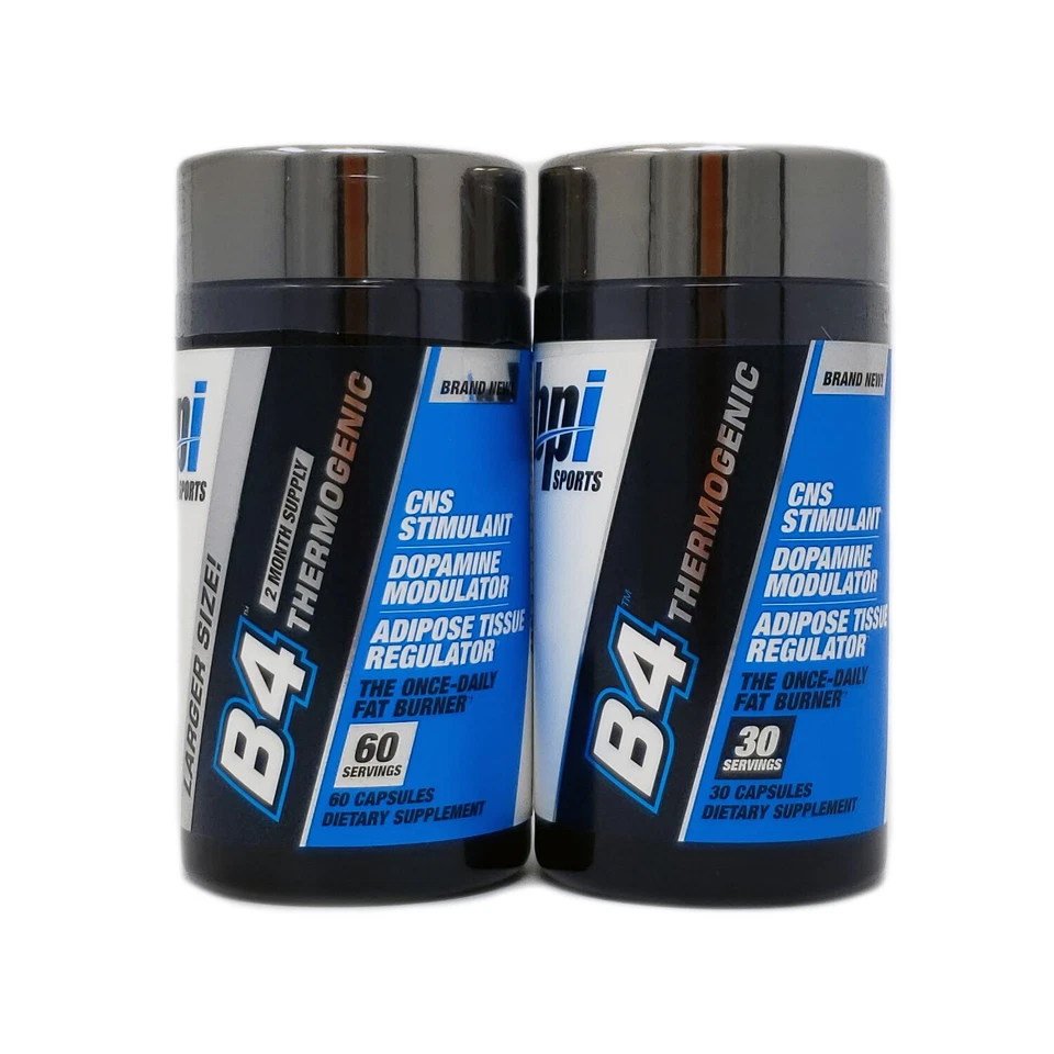 BPI Sports B4 The Once Daily Fat Burner suplemento de pérdida de peso 30 o 60 cápsulas Foto 1 de 1