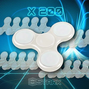 WEISSE LED Hand Spinner Tri Handschmeichler Fokus Schreibtisch Spielzeug EDC ADHS Autismus KINDER ERWACHSENE x200 - Bild 1 von 6