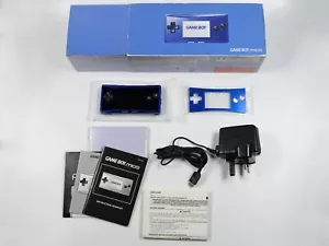 Nintendo Game Boy Micro Blue (OXY-S-MA-UKV) boxed console - Picture 1 of 9