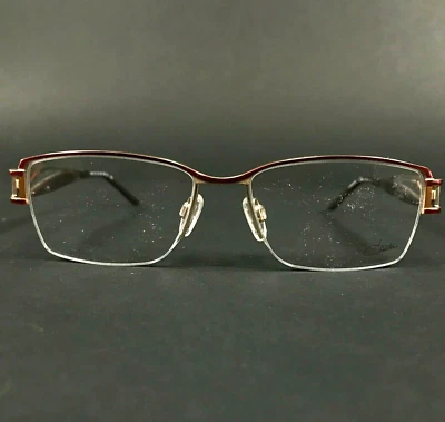 Monturas de gafas Cazal MOD.1072 COL.004 rojo oro cuadrado medio borde 54-16-135 Foto 1 de 4