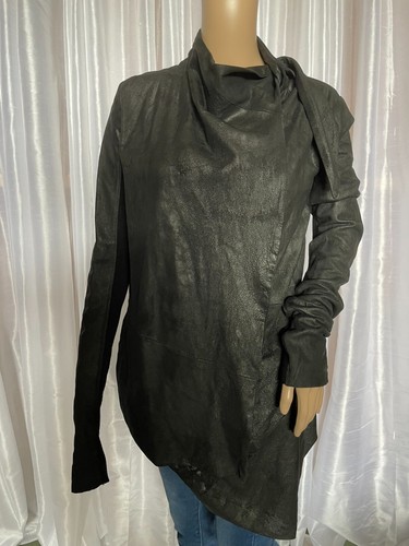 Giacca futuristica in pelle Rick Owens