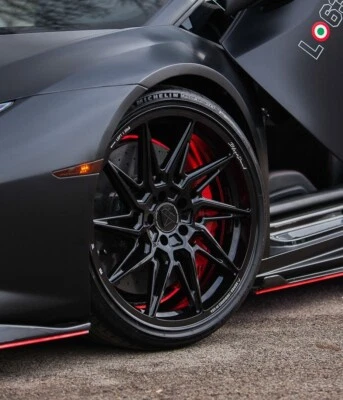 20" Blaque Diamond BD-F20 Gloss Black Wheels for Mercedes-Benz E300 E63AMG E55 - Image 1 of 4