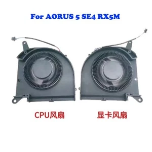 Laptop CPU GPU FAN For Gigabyte For AORUS 5 SE4 RX5M RX5MYE 4PIN DC 12V 1A New - Afbeelding 1 van 4