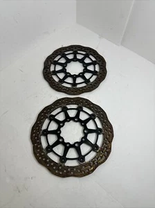 2009-2012 KAWASAKI NINJA ZX6R FRONT ROTORS PAIR STRAIGHT - Picture 1 of 1
