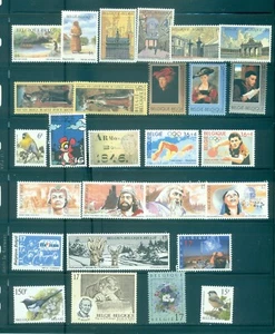 Belgien - 43 postfrische Briefmarken von 1996-7 alle kompletten Sätze. 48,55 $. - Bild 1 von 2