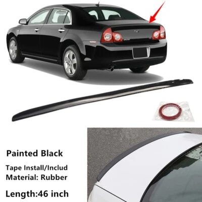 46in Universal Fit For Chevrolet Malibu 08-12 Sedan Rear Tail Trunk Spoiler Wing Foto 1 de 4