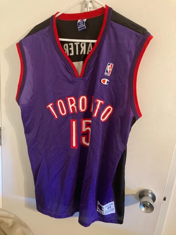 Vince Carter NBA Champion Toronto Raptors basketball  jersey  adult Large NEW Cover