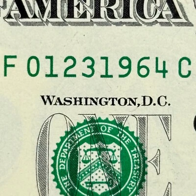 January 23rd 1964 Dollar Jan 23 1964 Birthday Gift Dollar Number Uncirculated $1 - Image 1 of 3