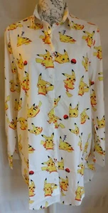 BLUSA DE MUJER HOMBRE DE CALCE SUELTO DE DIBUJOS ANIMADOS JUEGO NUEVA 1 TALLA BUSTO 45" 114 CM  - Imagen 1 de 7