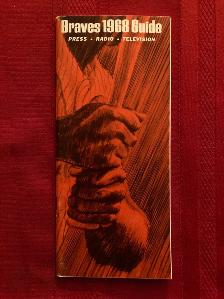 1968 MLB Atlanta Braves media guide / Aaron / Alou / Jarvis / Niekro / Torre - Image 1 of 1