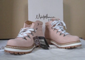 Montelliana Marlena Beige Suede Leather Hiker Boots 7 US 37 IT NIB $575 Italy - Picture 1 of 6
