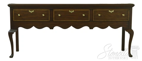 F53695EC: HENKEL HARRIS Queen Anne Mahogany Sideboard Cover
